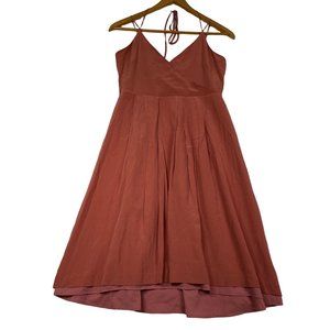 Madewell Silk Fern Cami Dress Size 4 Terracotta Wedding Flowy Feminine Evening